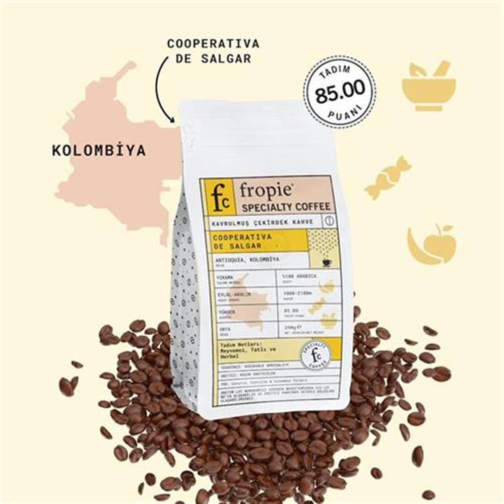 Fropie Öğütülmüş Nitelikli Kahve Kolombiya 250 Gr