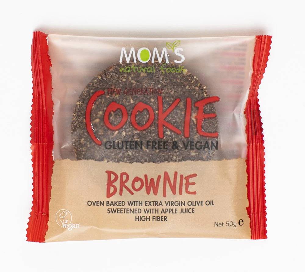 Mom's Brownie Glutensiz Cookie 50 Gr thumbnail