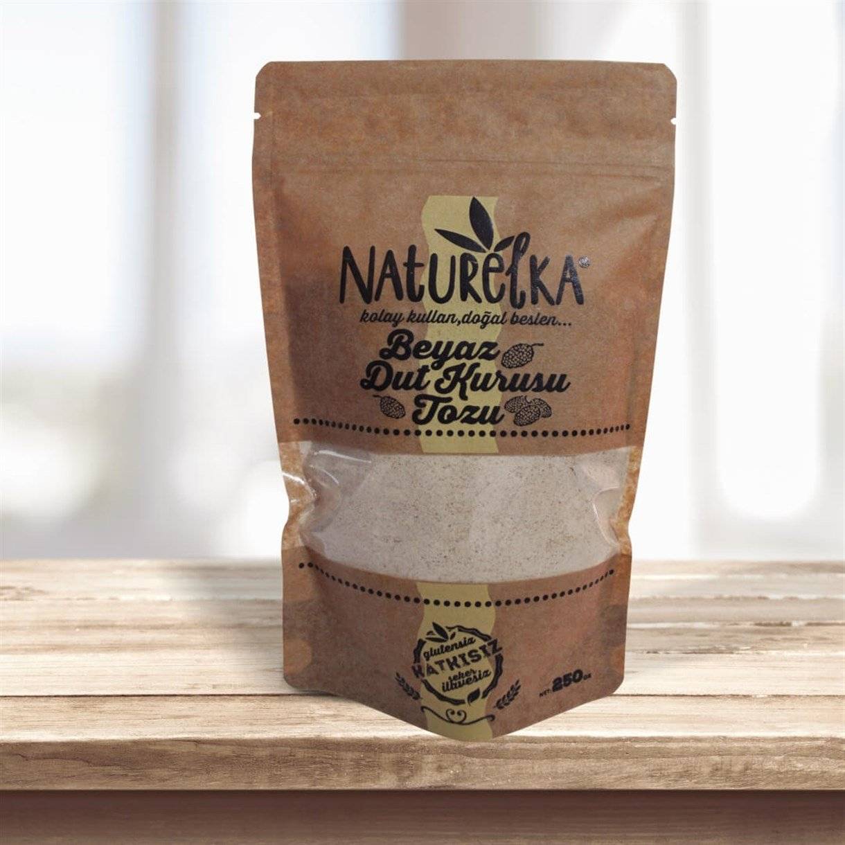 Naturelka Beyaz Dut Kurusu Tozu 250 Gr thumbnail