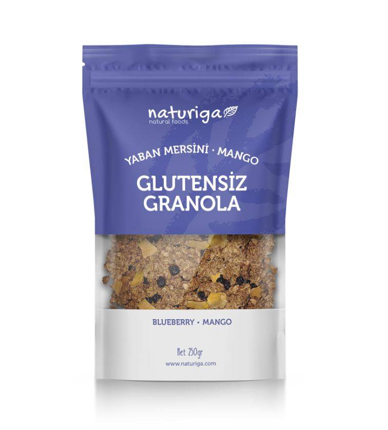 Naturiga Glutensiz Yaban Mersini & Mango Granola 250 Gr